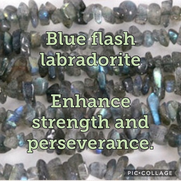 Green and silver multi stone beaded bracelet - Picture 6 of 8